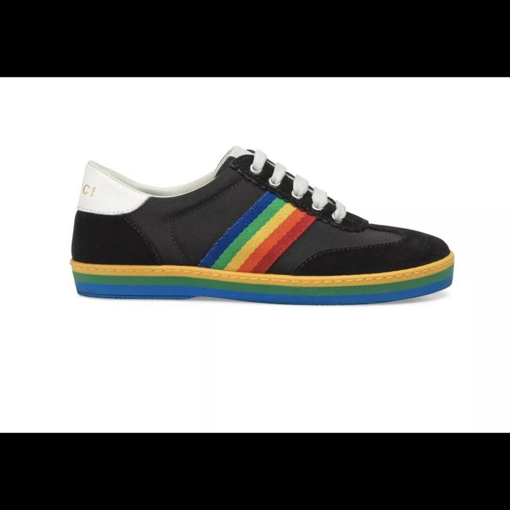 💯Auth Kids Gucci Rainbow Sneakers Sz. 27 ( US 10)